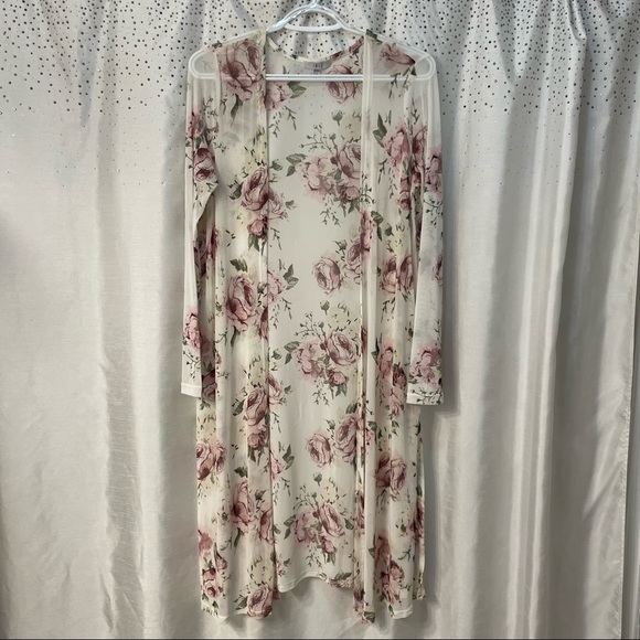 Floral sheer cardigan - Picture 1 of 6